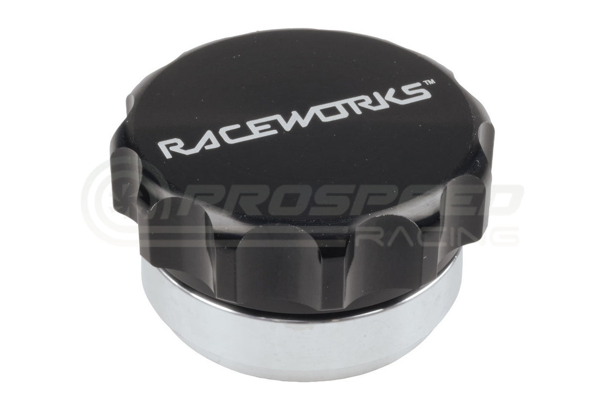 Raceworks Weld On Aluminium Filler With Black Male Cap