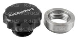 Raceworks Weld On Steel Diff Filler With Black Aluminium Male Cap 1"