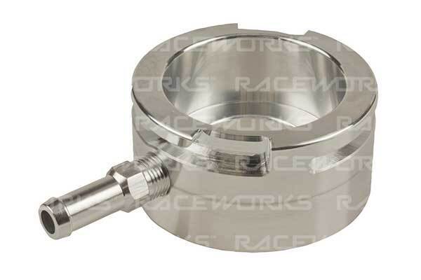 Raceworks Large Billet Aluminium Weld On Radiator Neck ID 40mm OD 57mm