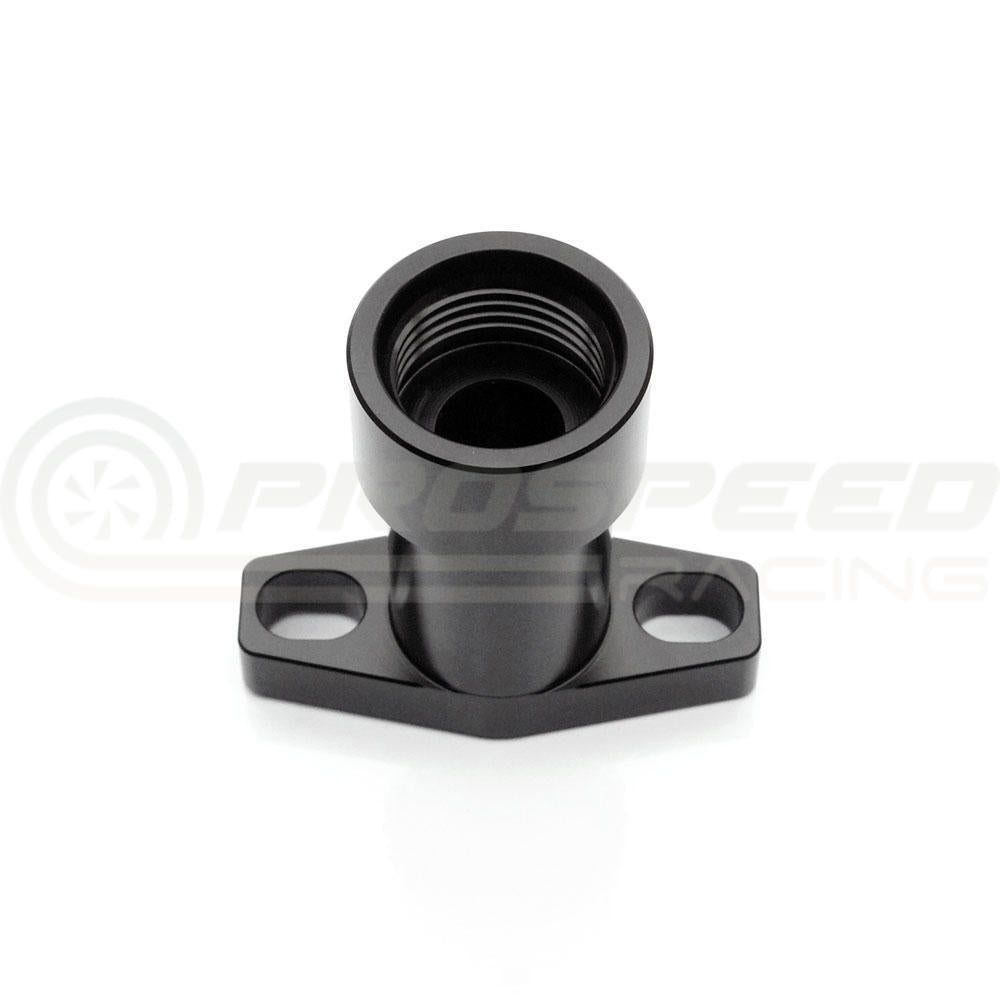 Raceworks Turbo Drain Adapter Female AN-10 ORB Black - Suit Small Turbo (38-44mm Slotted Holes) RWF-