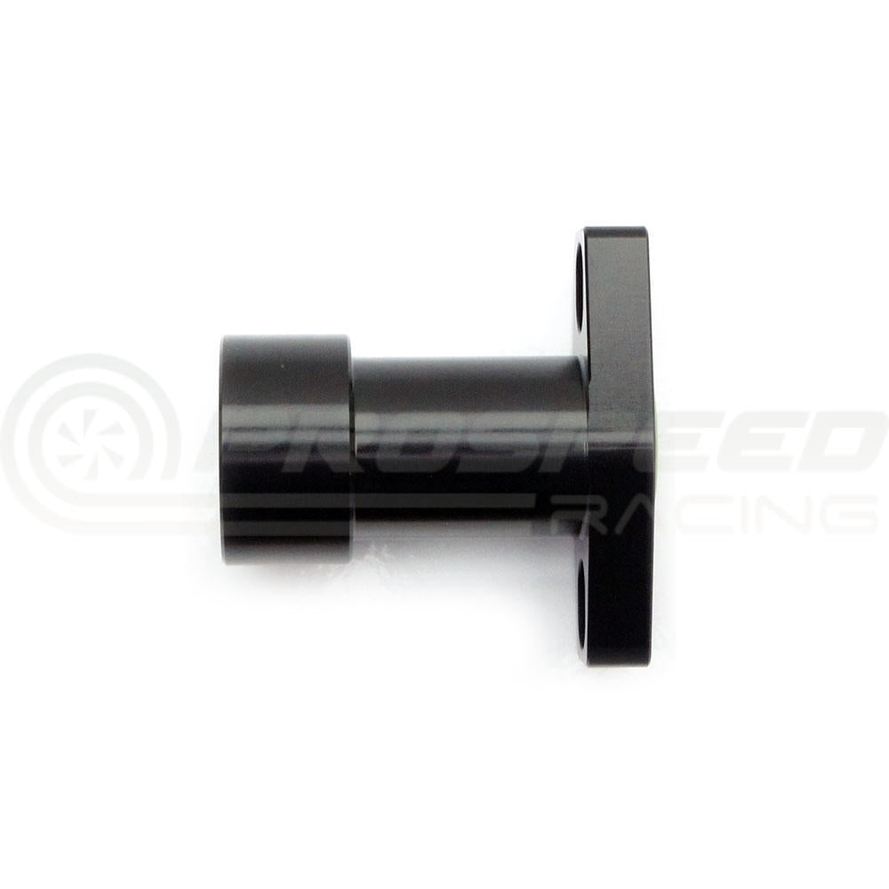 Raceworks Extended Turbo Drain Adaptor Female AN-10 ORB Black - Suit Small Turbo (38-44mm Slotted Holes)