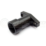 Raceworks Extended Turbo Drain Adaptor Female AN-10 ORB Black - Suit Small Turbo (38-44mm Slotted Holes)