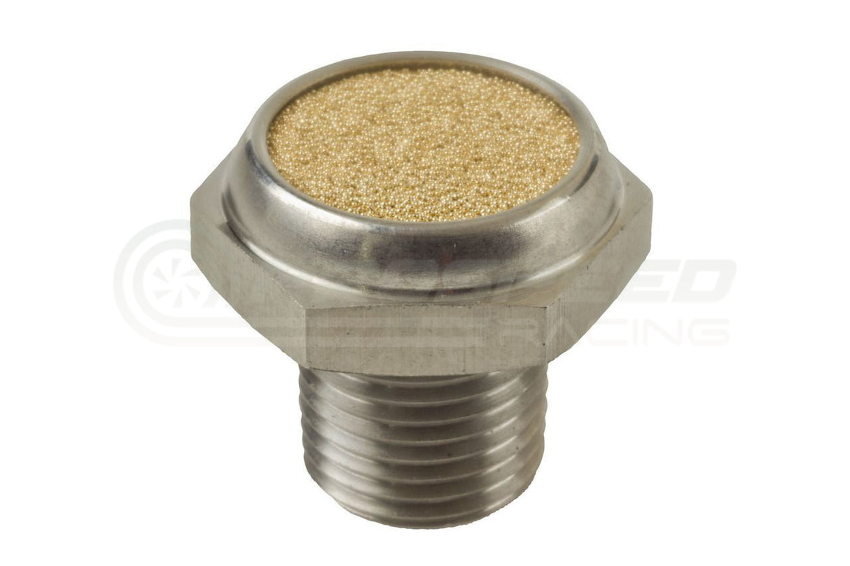 Raceworks Stainless Steel 1/8" NPT Diff Breather With Bronze Element RWF-464-02SS | Pro Speed Racing