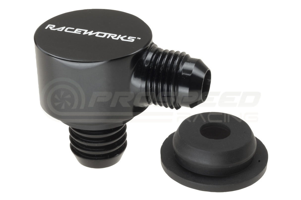 Raceworks AN-6 Brake Booster One Way Valve With 13/16" Grommet RWF-609-06BK | Pro Speed Racing