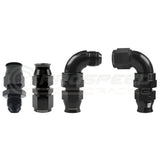 Raceworks 300/600 Series 1/2" Hard Line Hose End AN-8 RWF-618-08 | Pro Speed Racing