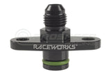 Raceworks OEM Fuel Rail FPR Adaptor AN-6 - Mitsubishi Evo 4-9/FTO RWF-680-03BK | Pro Speed Racing