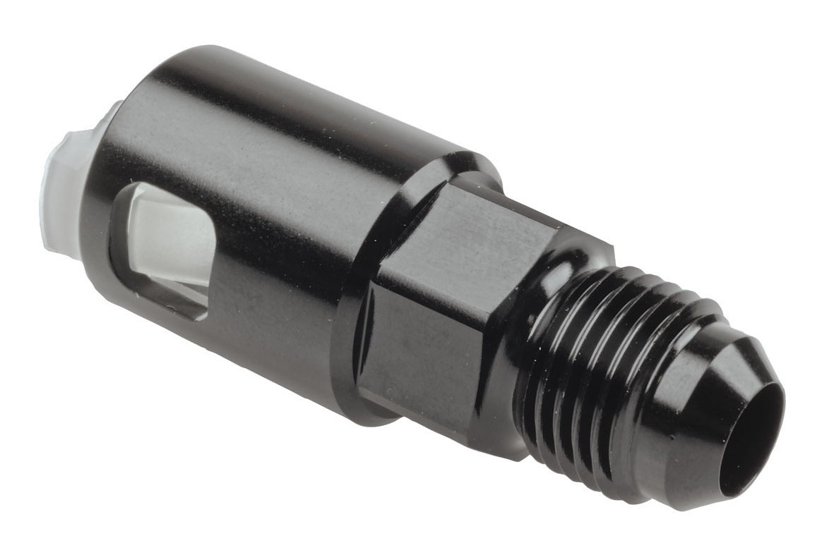Raceworks Female SAE EFI Quick Connect to AN Male Flare Fitting (Plastic Insert)