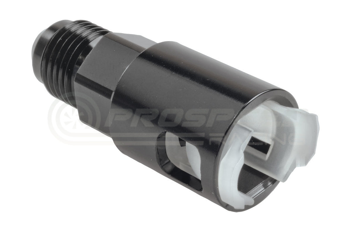 Raceworks Female SAE EFI Quick Connect to AN Male Flare Fitting (Plastic Insert)