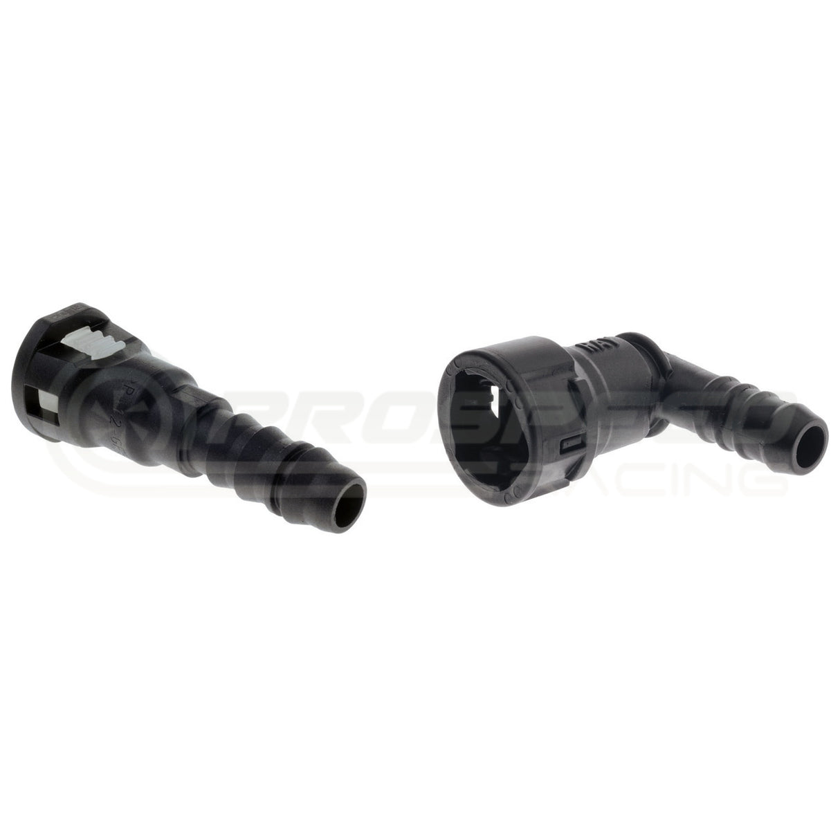 Raceworks Female SAE EFI Quick Connect to Hose Barb Fitting Plastic RWF-715-P | Pro Speed Racing