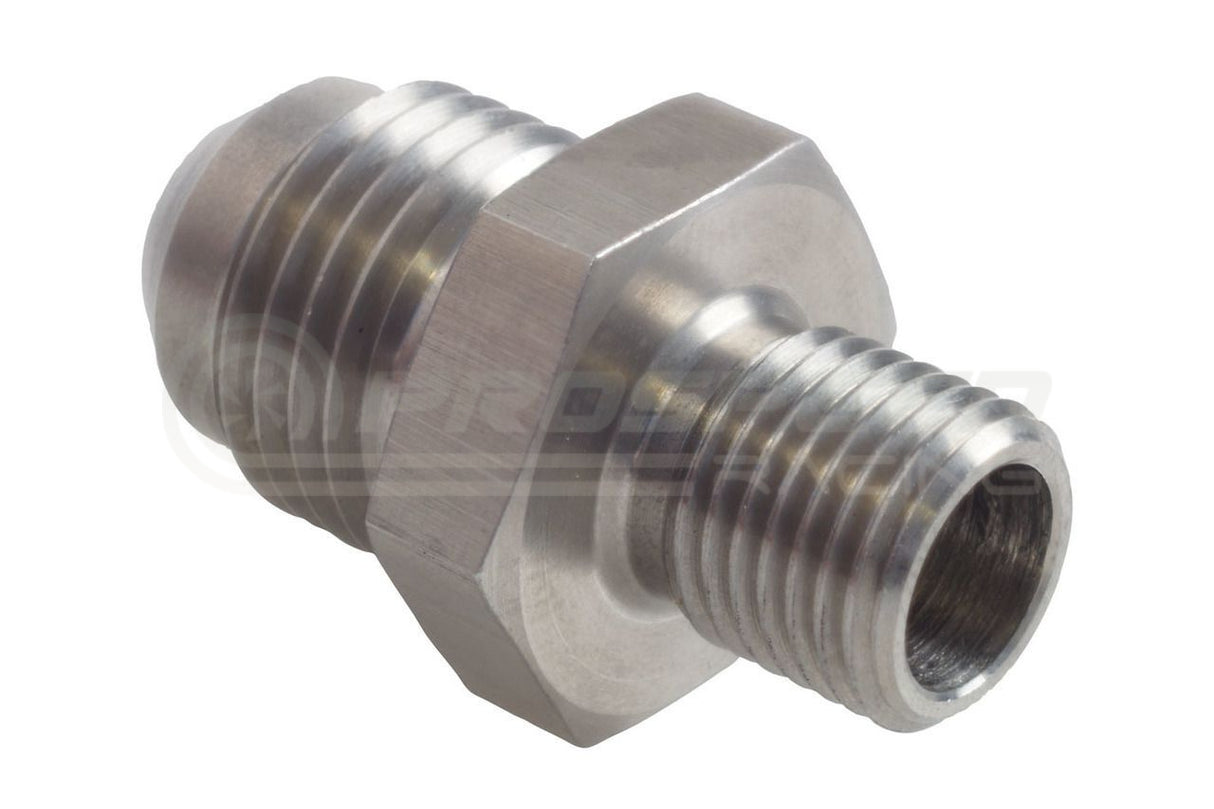 Raceworks Stainless Steel AN-8 Male Flare to Metric Male M10X1.0 High Flow RWF-729-08SS | Pro Speed
