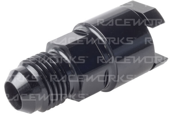 Raceworks Female SAE EFI Quick Connect to AN Male Flare Fitting (All Billet)