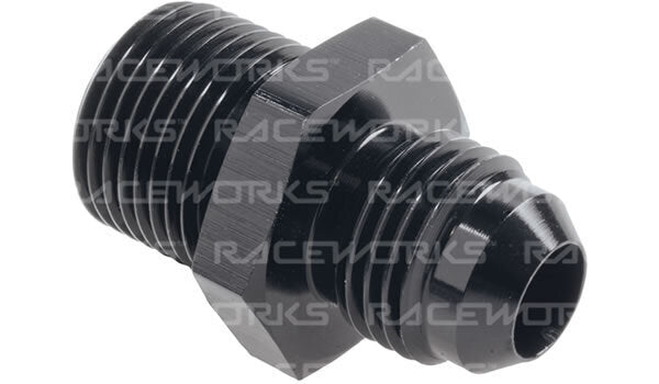 Raceworks AN-6 Male Flare to BSPP/BSPT Male Straight Fitting
