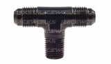 Raceworks AN Male Flare Tee Fitting With NPT Male Thread On Branch