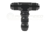 Raceworks AN Male Tee Fitting With Bulkhead Thread On Branch