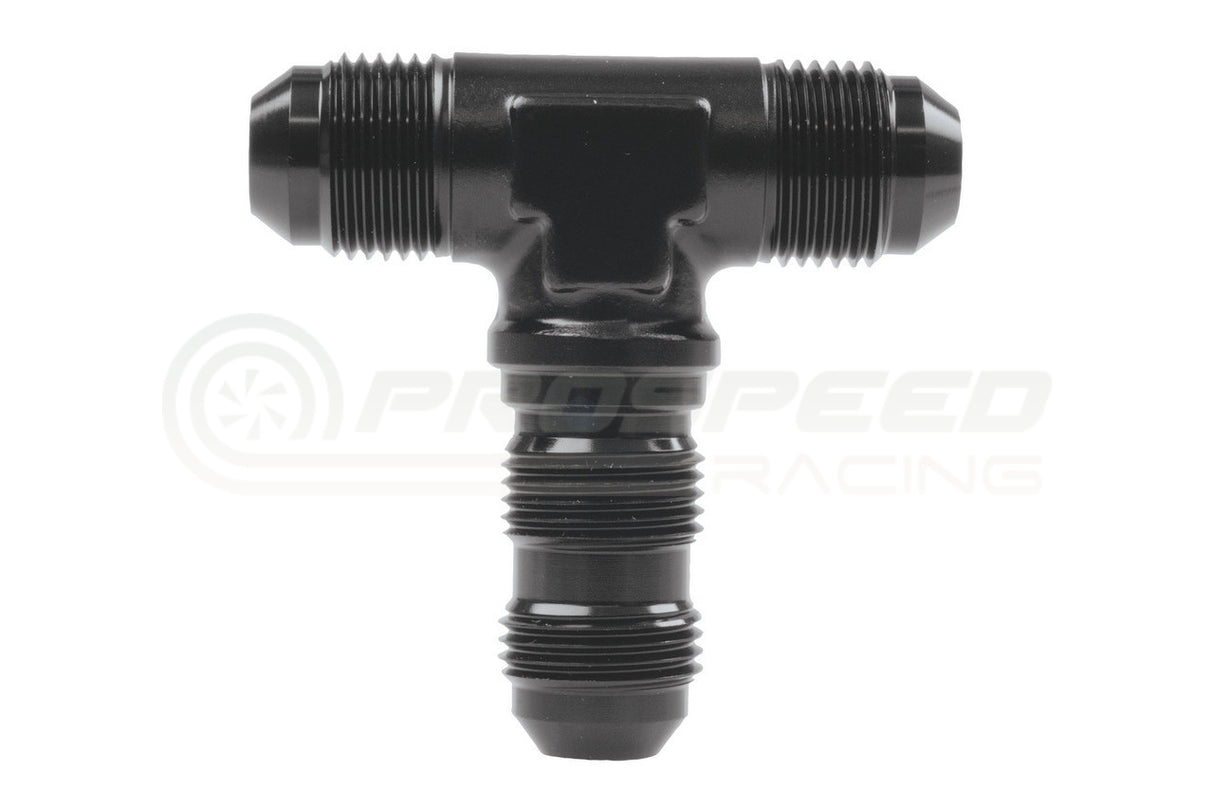 Raceworks AN Male Tee Fitting With Bulkhead Thread On Branch