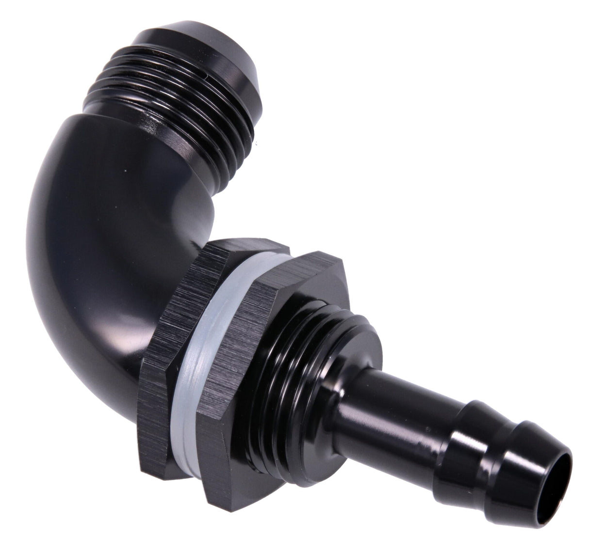 Raceworks 90 Deg Bulkhead Kit AN-8 Male Flare to 3/8in Barb