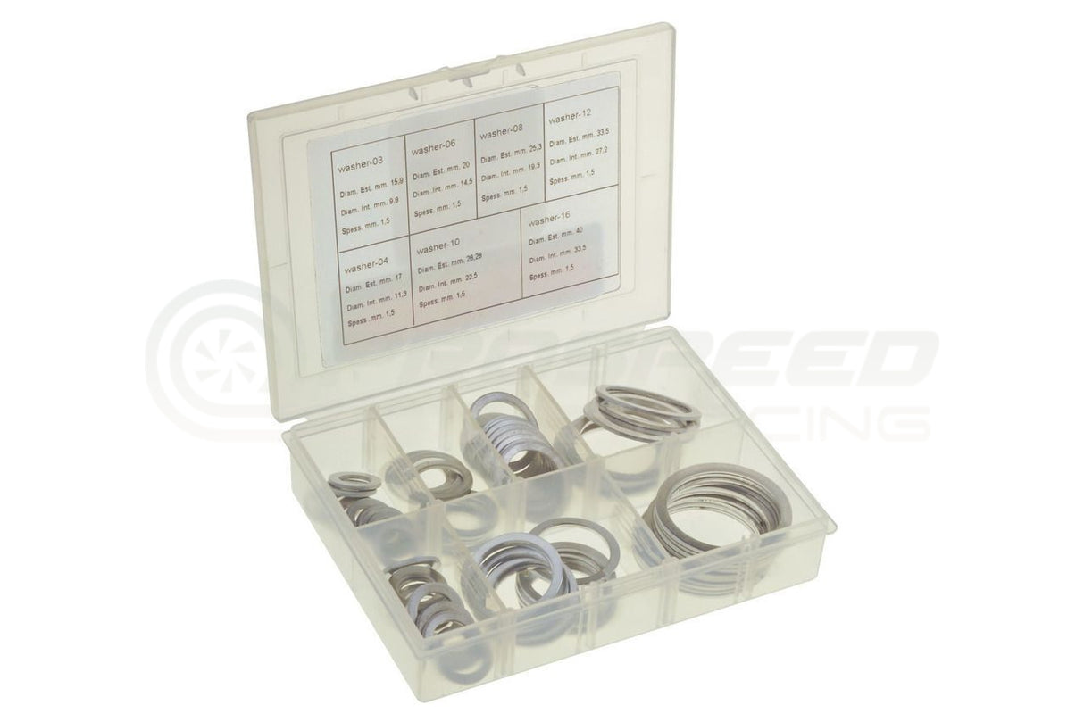 Raceworks Replacement AN Aluminium Washer Bulk Kit AN-3 To AN-16 RWF-901-KIT | Pro Speed Racing