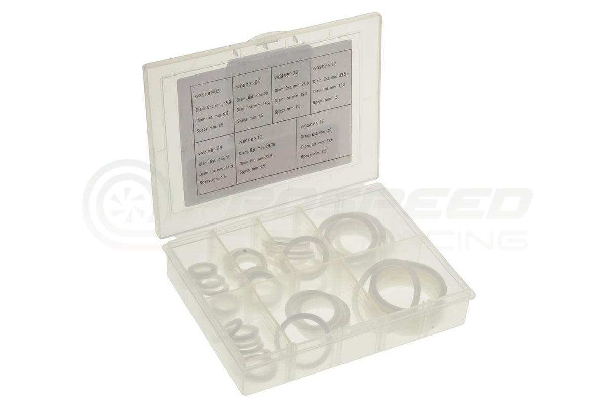 Raceworks Replacement AN Teflon Washer Bulk Kit AN-3 To AN-16 RWF-903-KIT | Pro Speed Racing