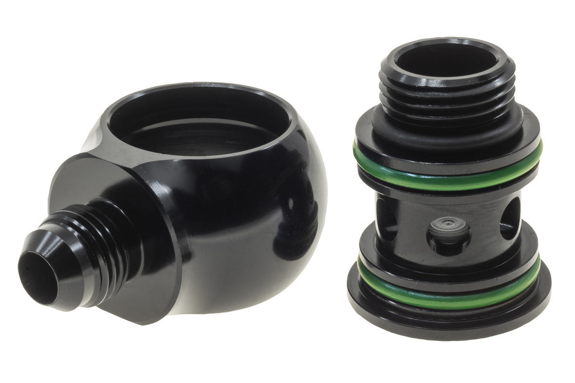 Raceworks Low Profile Banjo Fitting Male AN Flare to AN ORB