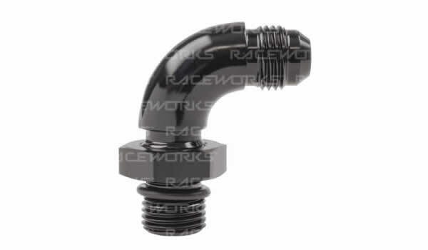 Raceworks AN Male Flare to AN ORB O-Ring Boss Elbow Fitting