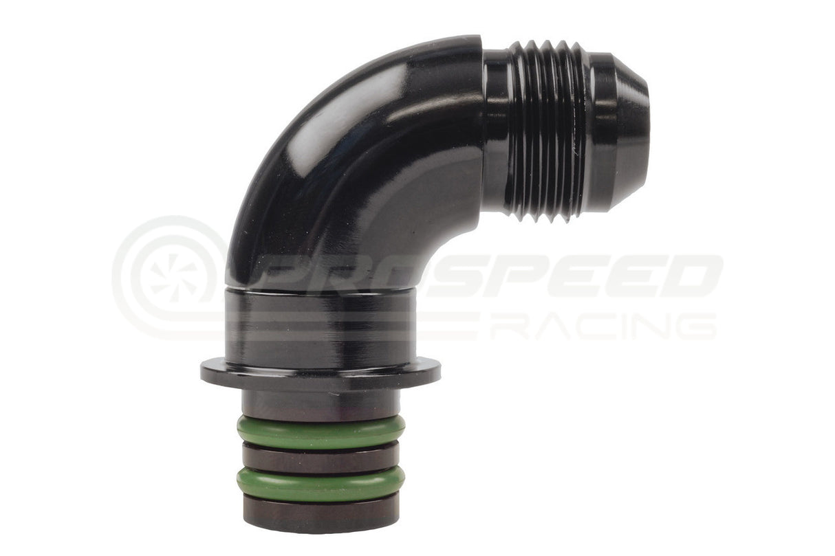 Raceworks Transmission Cooler Adaptor AN-8 90 Degree - Suits ZF Transmission (16.4mm O.D) RWF-922-ZF