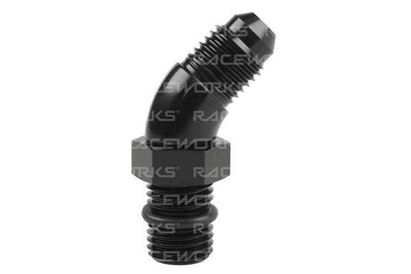 Raceworks AN Male Flare to AN ORB O-Ring Boss Elbow Fitting