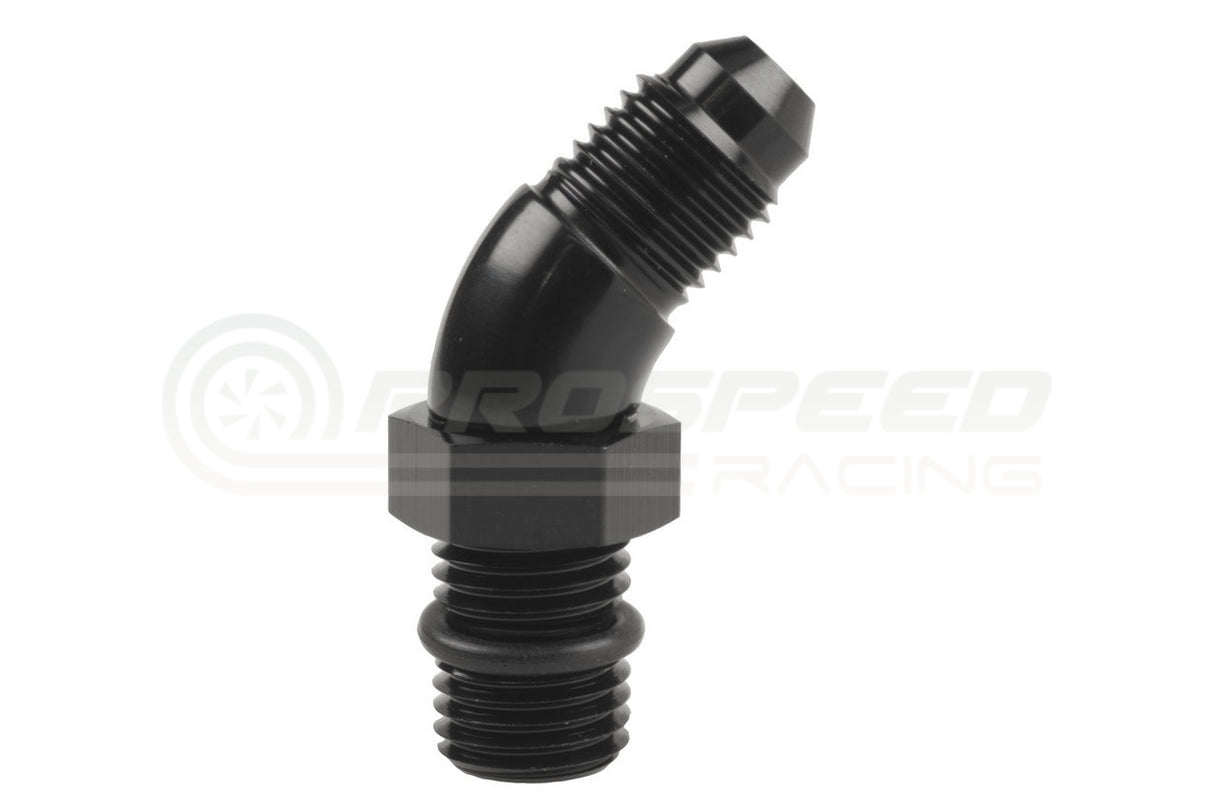 Raceworks AN Male Flare to AN ORB O-Ring Boss Elbow Fitting