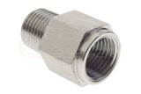 Raceworks Stainless Steel 1/8" NPT Male to M10 X 1.0 Female Adaptor Fitting RWF-925-02-M10SS | PSR