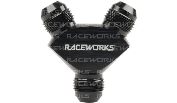 Raceworks AN Male Flare Y Block