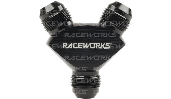 Raceworks AN Male Flare Y Block