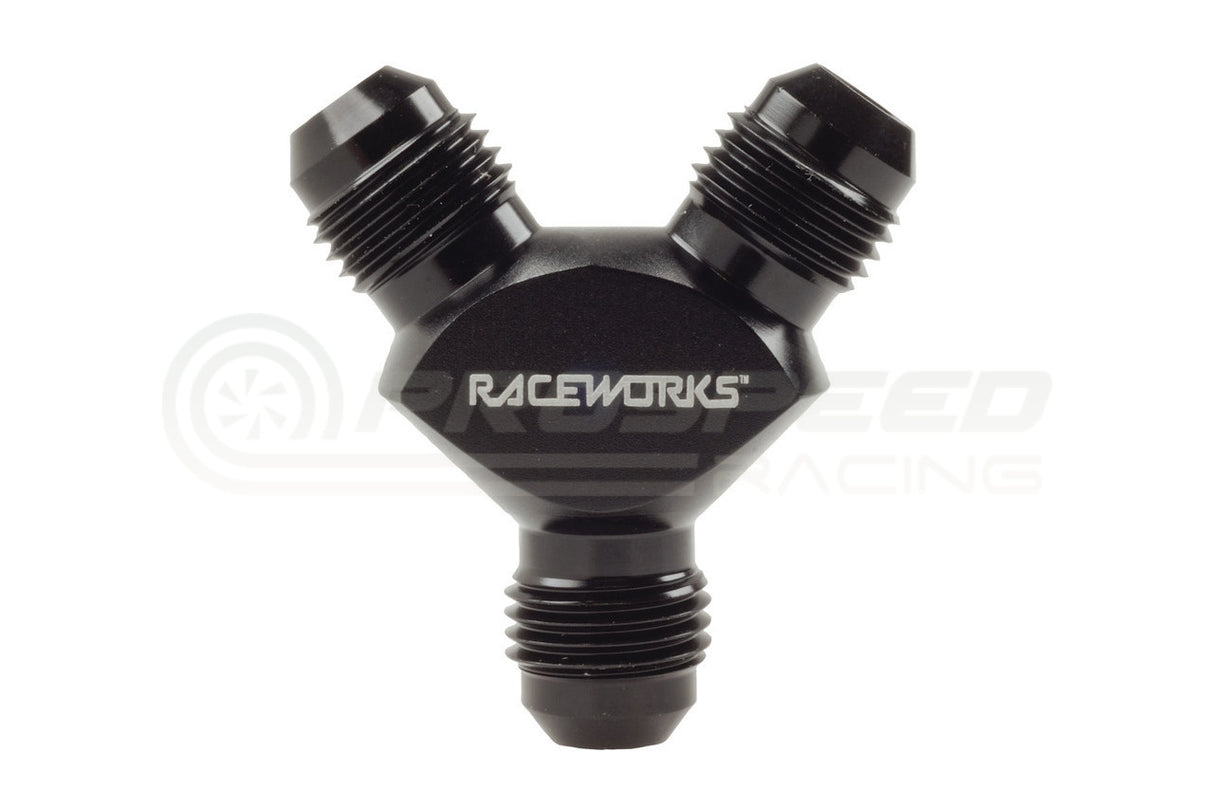 Raceworks AN Male Flare Y Block
