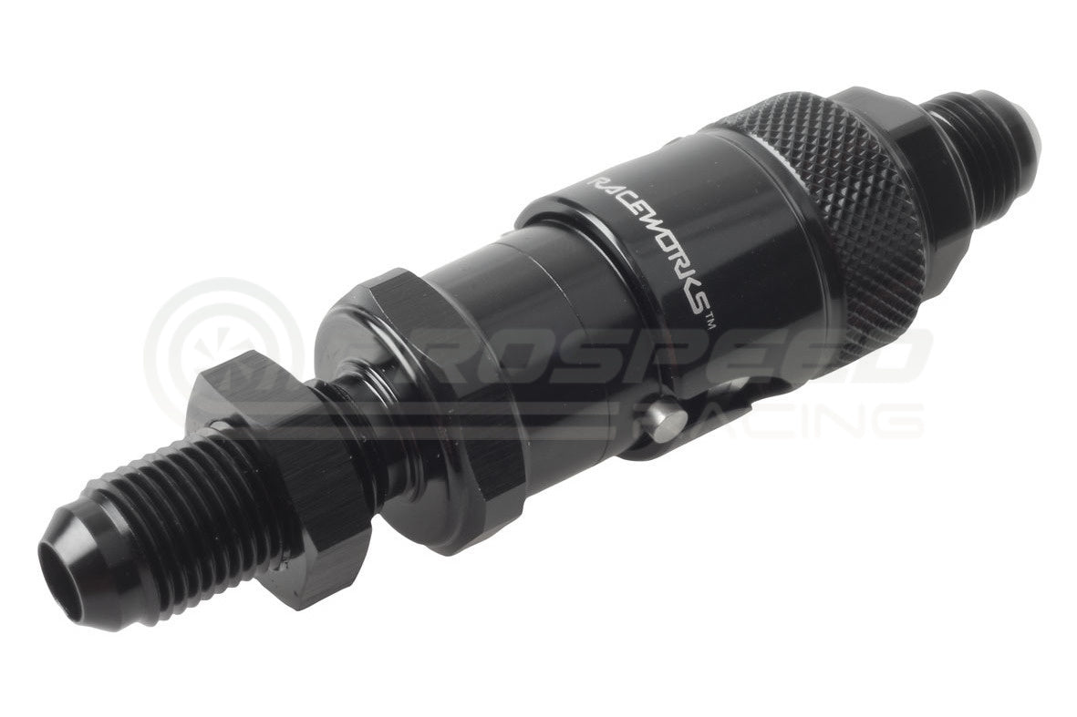 Raceworks Aluminium AN Bulkhead Flare Quick Release Fitting