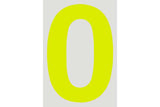 PSR CAMS/Motorsport Australia Approved Vehicle Number Stickers Day Glo Yellow