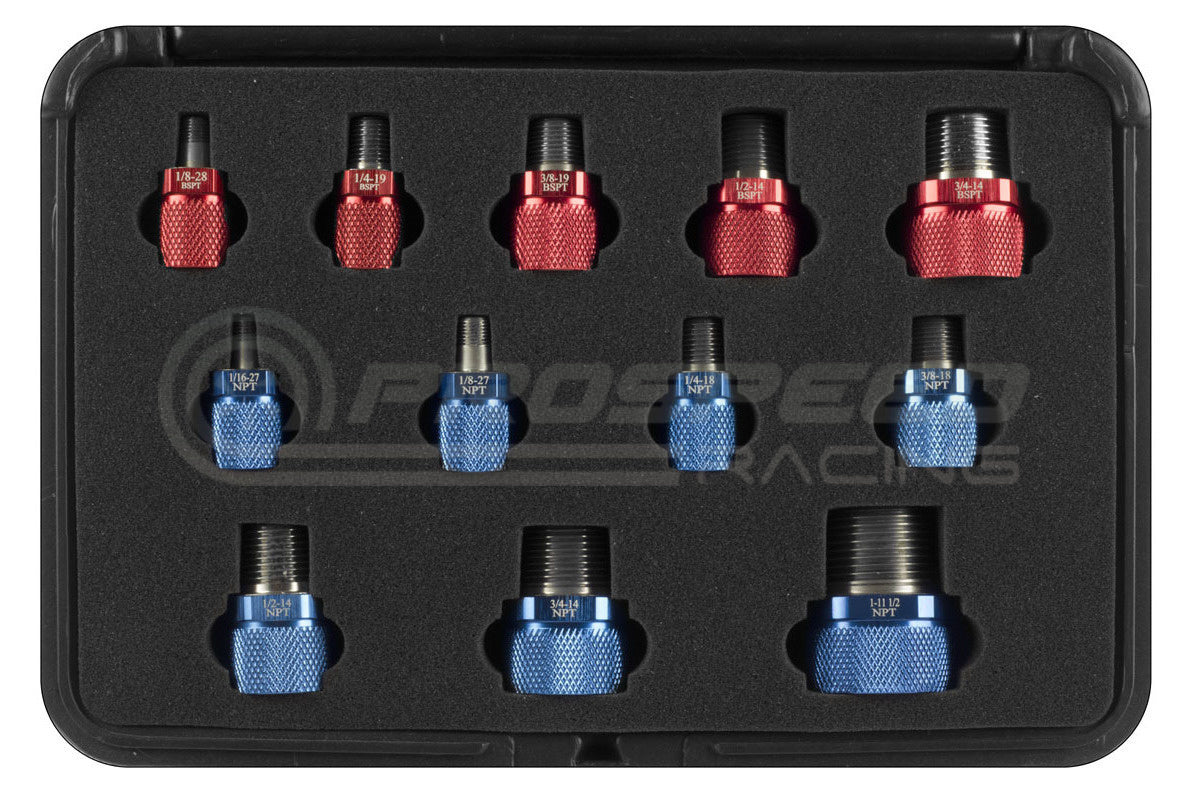 Raceworks BSPT/NPT Tapered Thread Identification Kit 12Pce RWT-021 | Pro Speed Racing