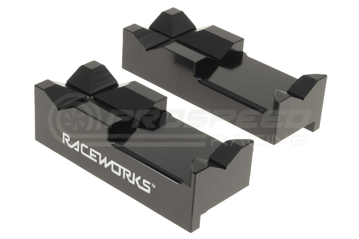 Raceworks Premium Billet Aluminium Vice Jaws (Black) RWT-028BK | Pro Speed Racing