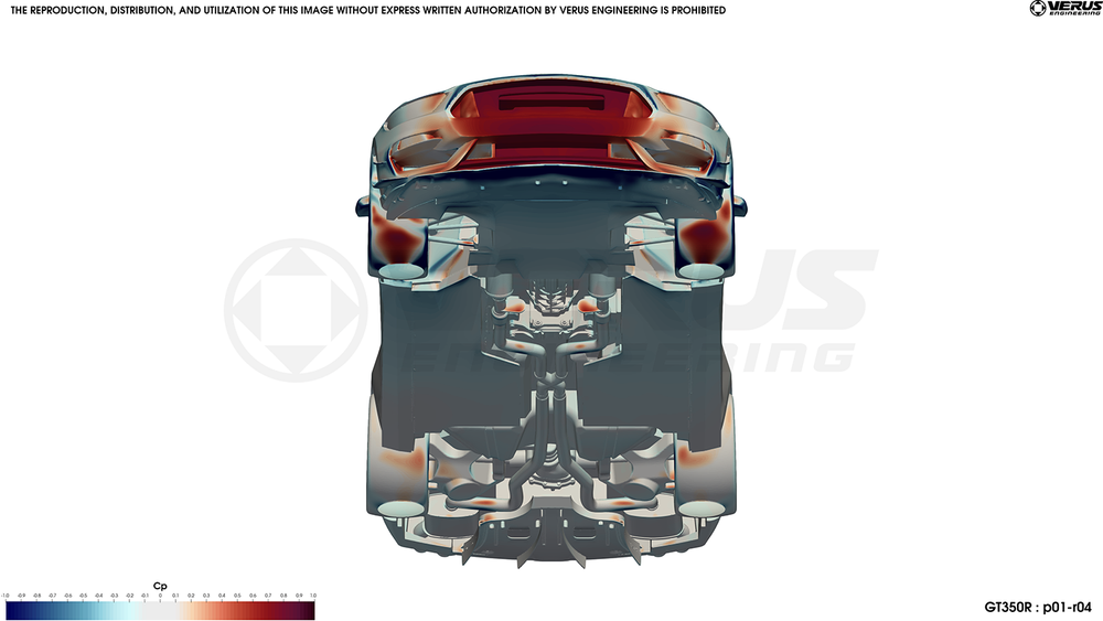 Strakes Rear Diffuser Verus Engineering Rear Diffuser Strake Kit Ford Mustang FM/FN GT350 ...