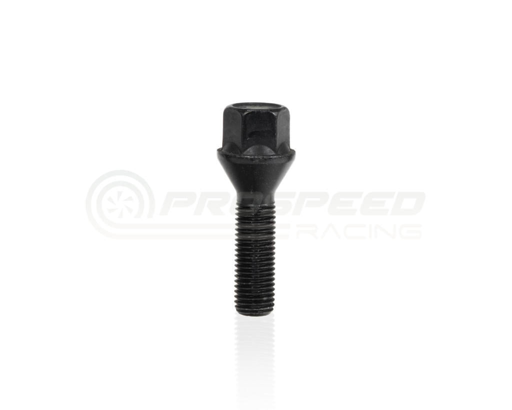 Eibach 38mm Extended Wheel Bolt Black SINGLE - M14x1.25, 17mm Hex, Conical Seat S1-1-14-25-38-17-B
