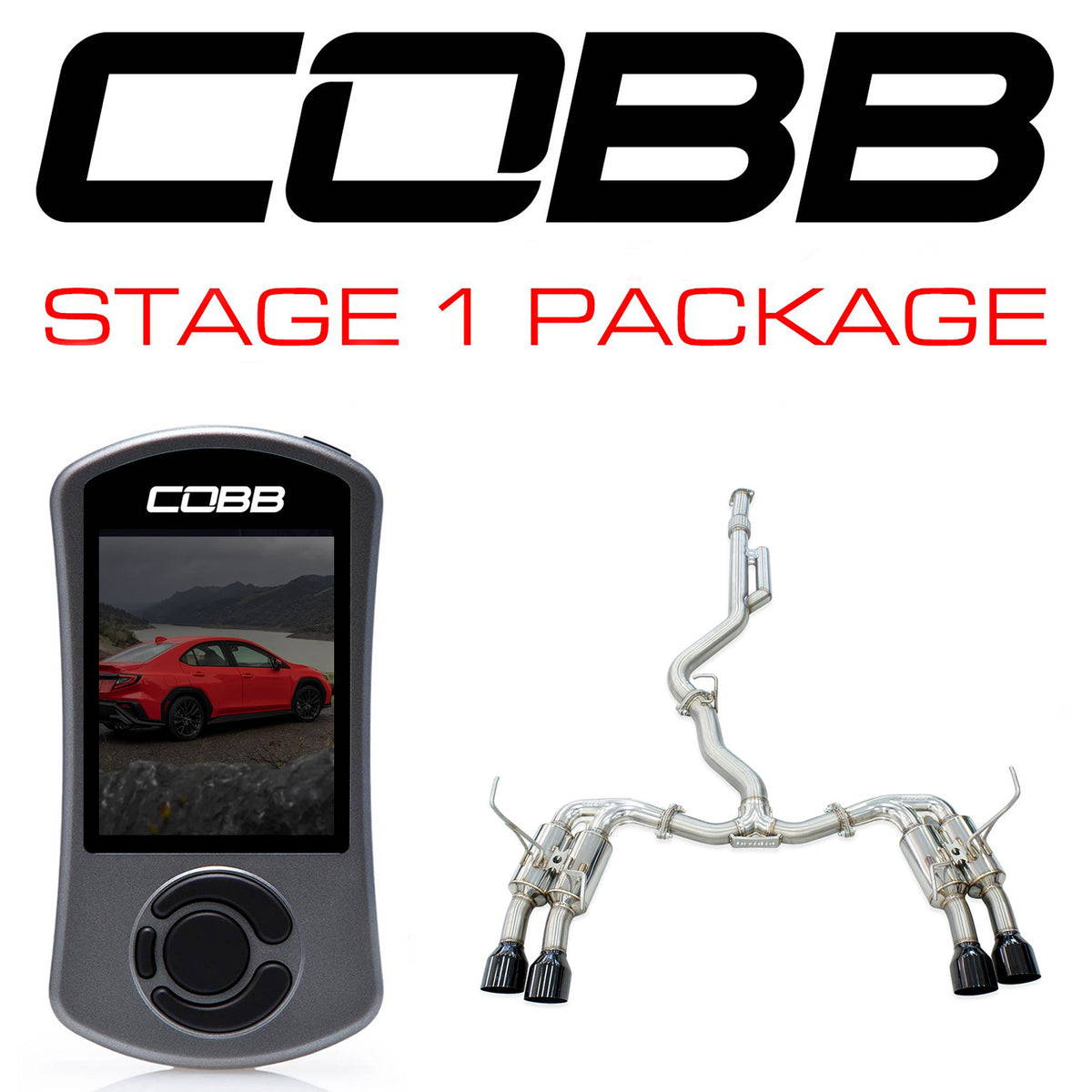Stage 1 Pack: Cobb Tuning Accessport/Invidia R400 Cat Back - Subaru WRX ...
