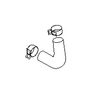 Subaru Genuine Coolant Bypass Hose