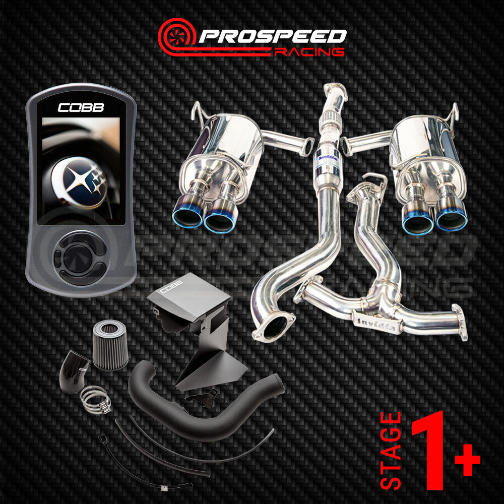 Stage 1+ Pack: Cobb Accessport/SF Intake/Invidia Q300 Cat Back - Subaru WRX VA 15-21 | Pro Speed