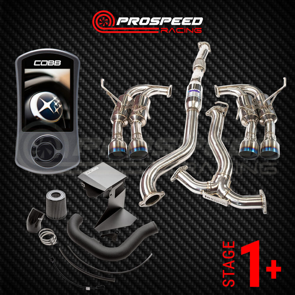 Stage 1+ Pack: Cobb Accessport/SF Intake/Invidia R400 Cat Back - Subaru WRX VA 15-21 | Pro Speed
