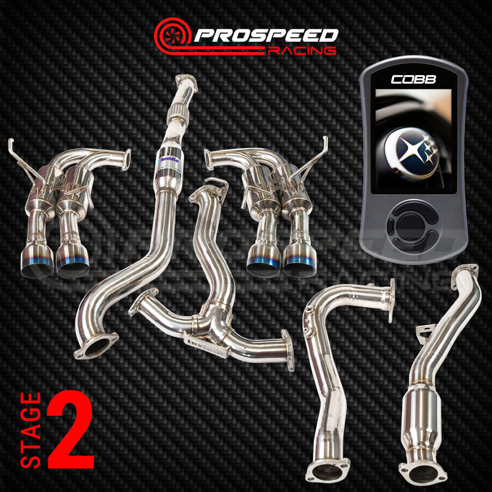 Stage 2 Pack: Cobb Accessport/Invidia R400 Turbo Back - Subaru WRX VA 15-21 | Pro Speed Racing
