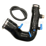 AVO 1 Piece Silicone Turbo Inlet/MAF Pipe Black - Subaru WRX/STI 01-07 S2A00G41BBLKA