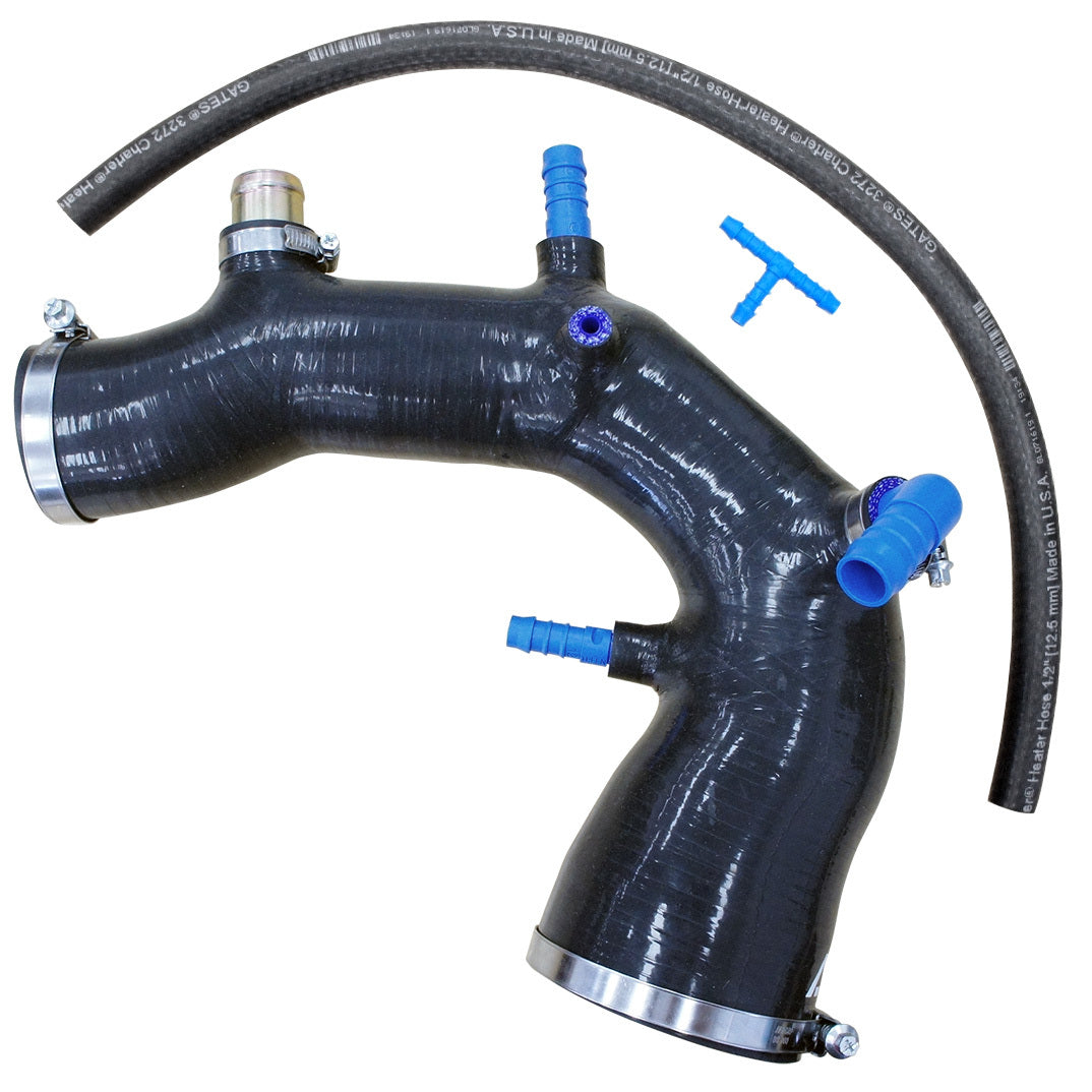 AVO 1 Piece Silicone Turbo Inlet/MAF Pipe Black