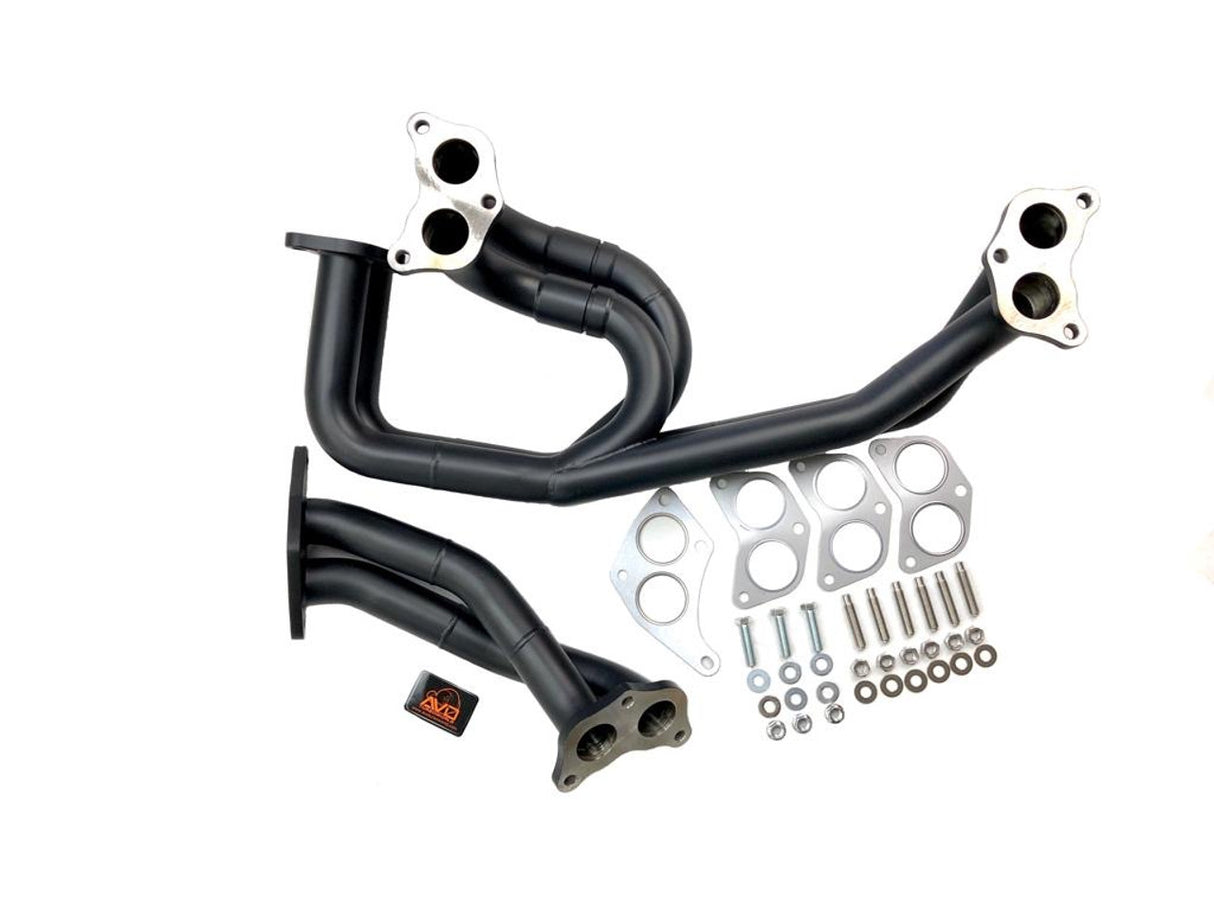 AVO Equal Length Twin Scroll Headers Ceramic Coated
