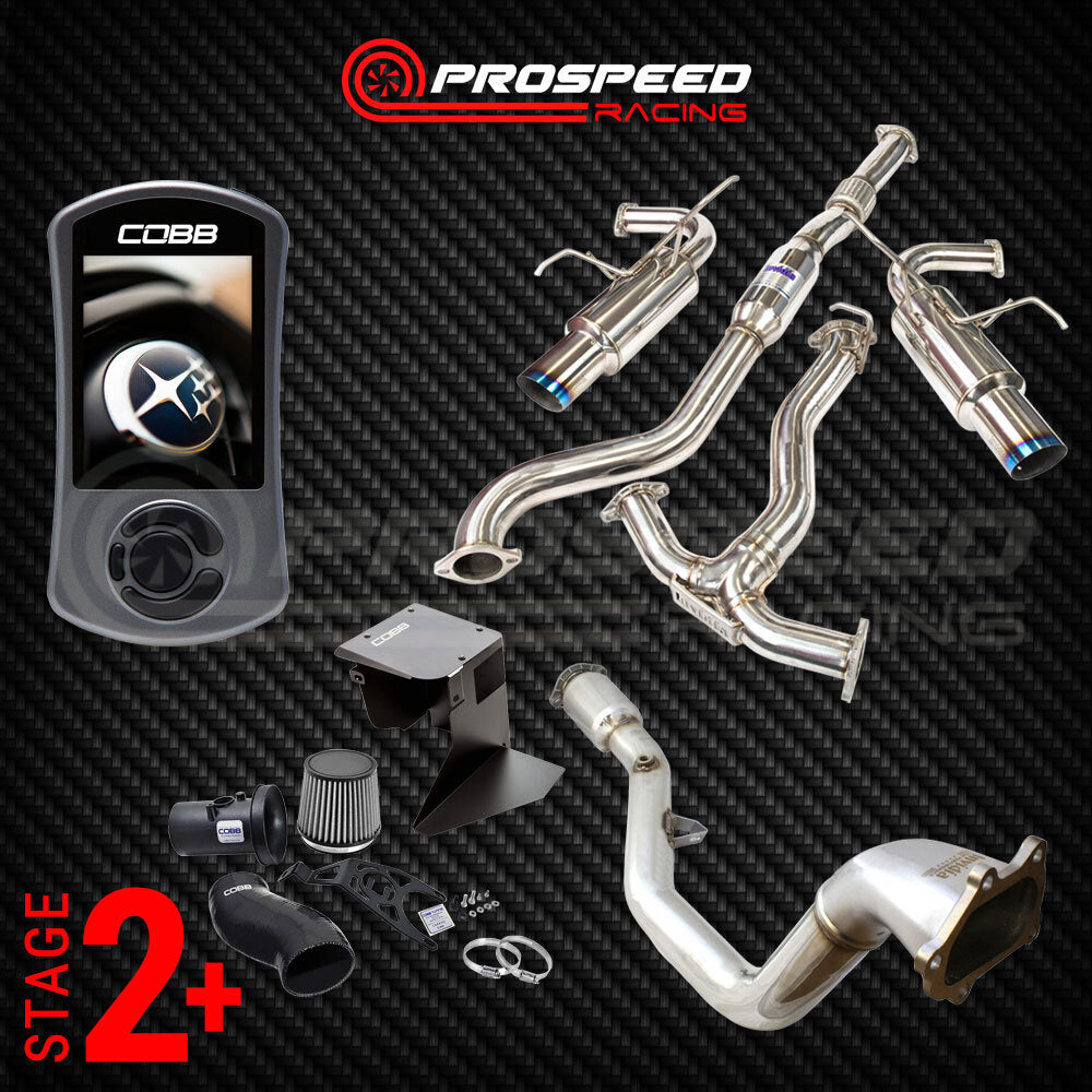 Stage 2+ Pack: Cobb Accessport/SF Intake/Invidia N1 Turbo Back - Subaru WRX 11-14/STI 08-14 (Sedan)