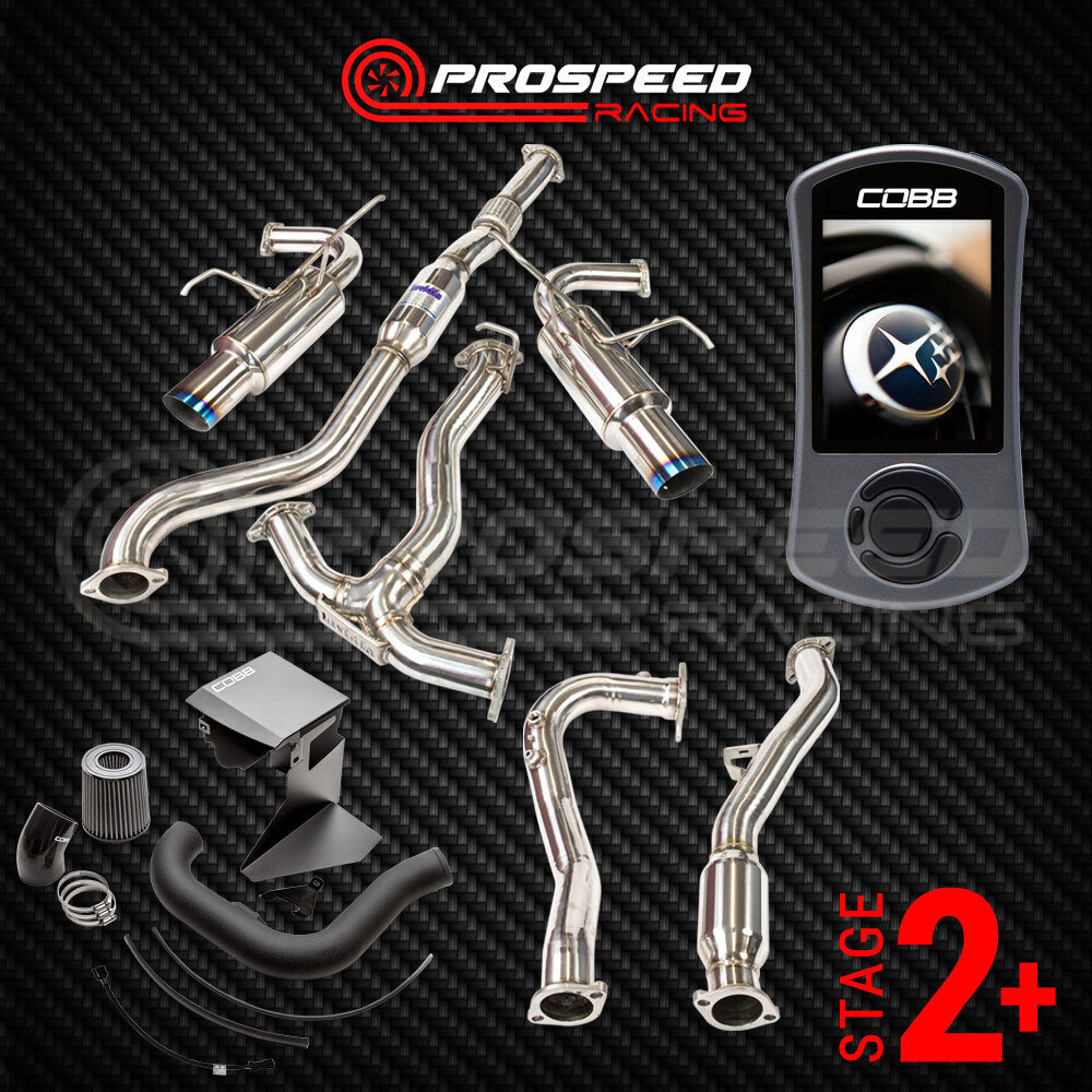 Stage 2+ Pack: Cobb Accessport/SF Intake/Invidia N1 Turbo Back - Subaru WRX VA 15-21 | Pro Speed