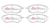 Elig Sports SB539 Front Brake Pads