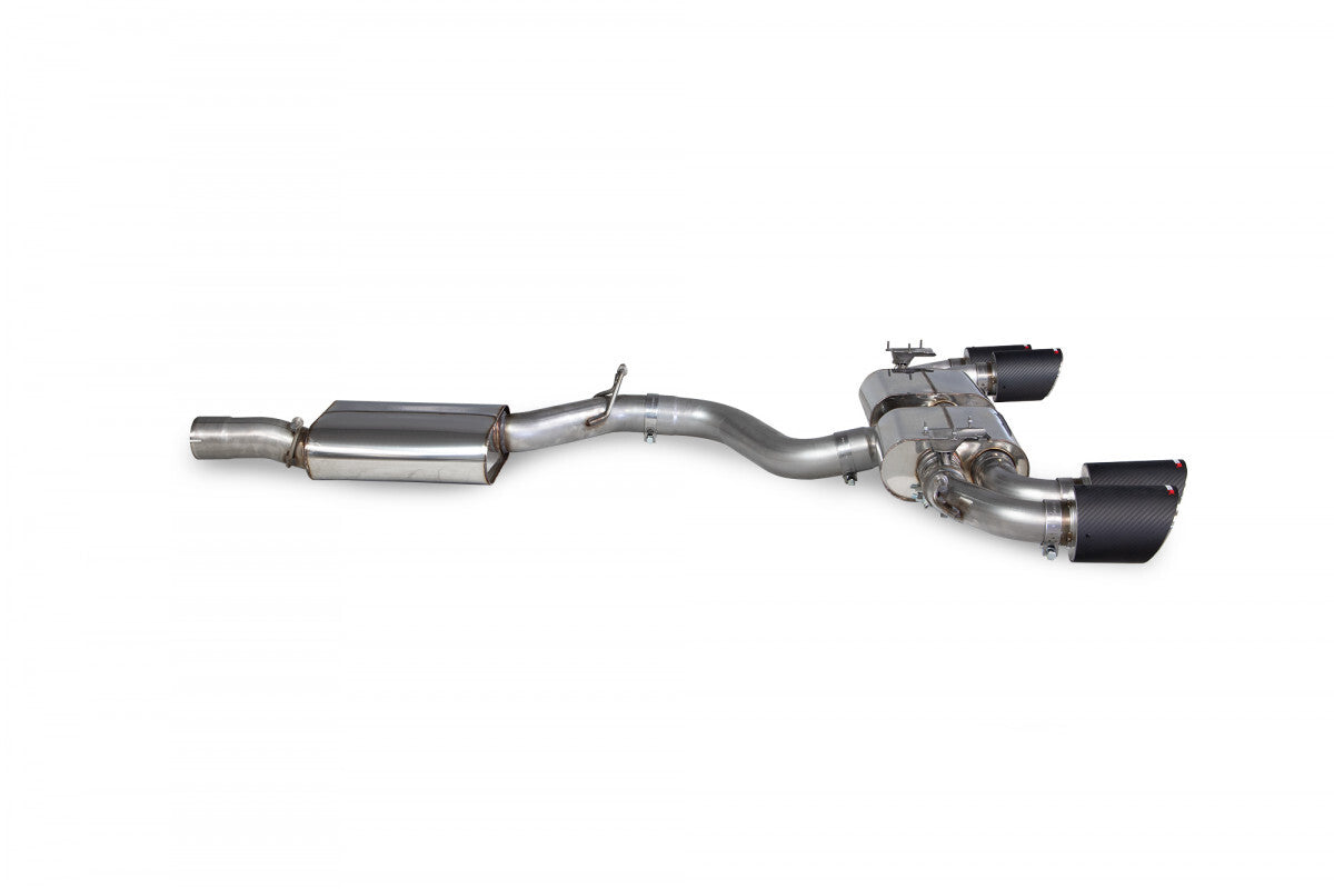 Scorpion Resonated Valved Cat Back Exhaust System w/Ascari Tips