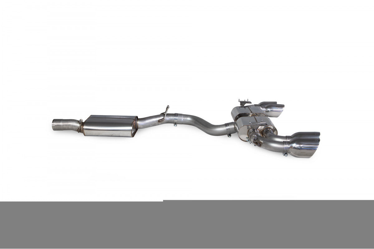 Scorpion Resonated Valved Cat Back Exhaust System w/Daytona Tips